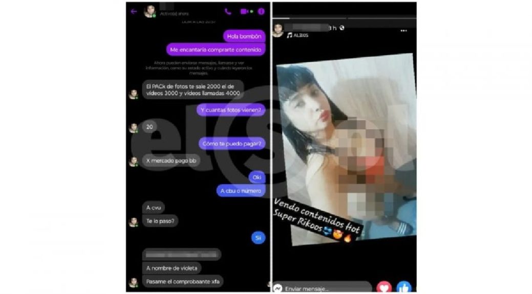 joven vende contenido erótico cárcel