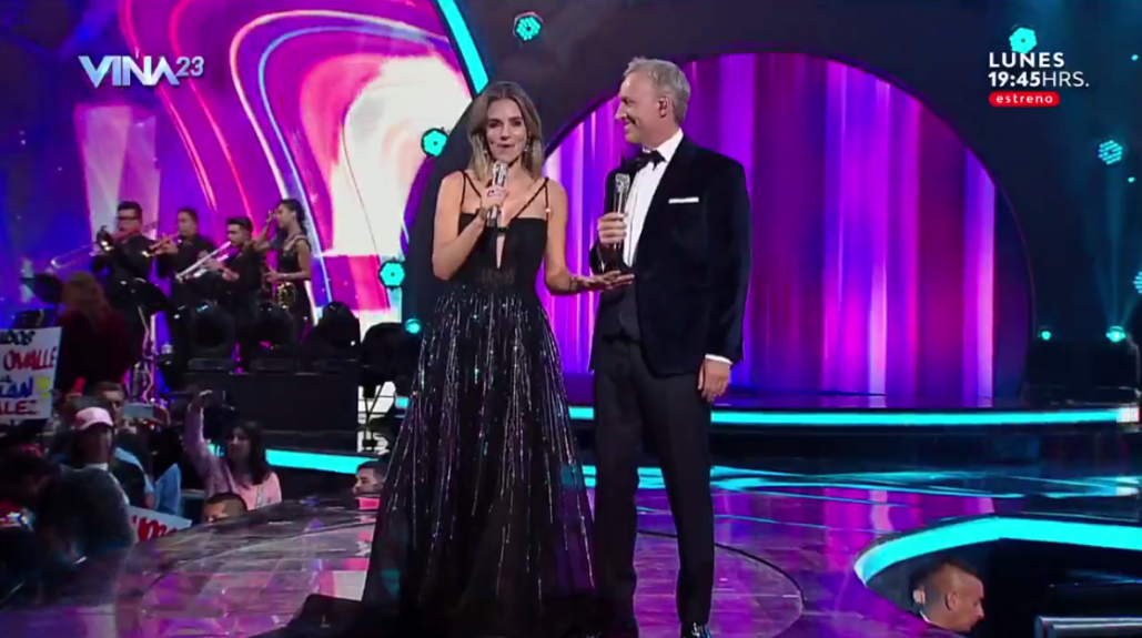 María Luisa Godoy deslumbró con sofisticado look en la tercera noche del Festival de Viña 2023