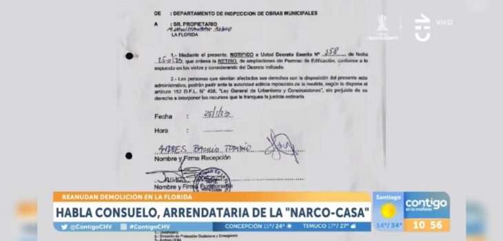 notificación narco-casa