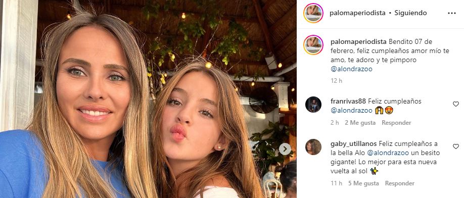 Daniel Valenzuela y Paloma Aliaga dedicaron mensajes de cumpleaños a su hija Alondra: tiene 12 años
