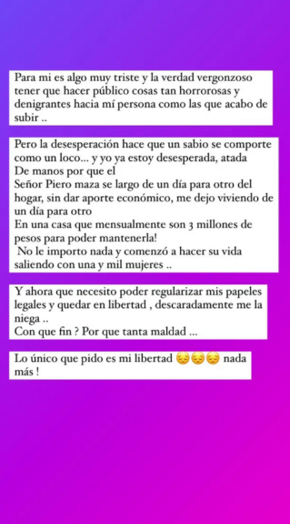 Esposa de Piero Maza acusa al juez de violencia intrafamiliar