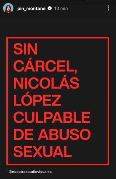 Pin Montané reacción Nicolás López libertad vigilada