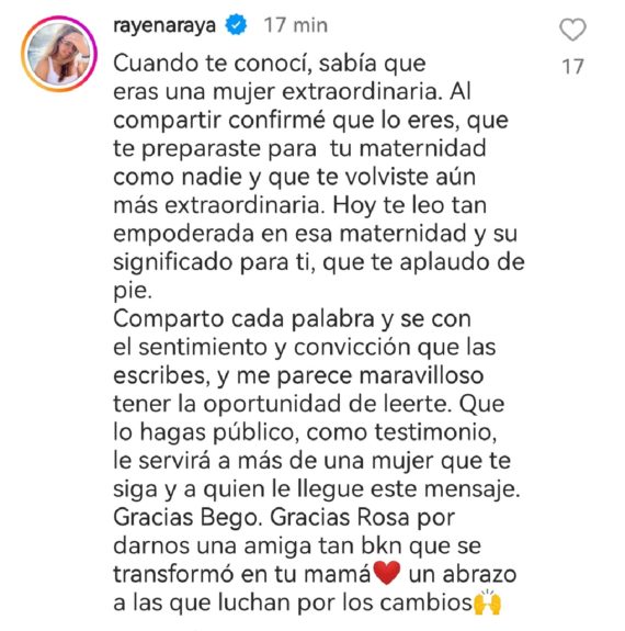 reacciones reflexión begoña basauri maternidad