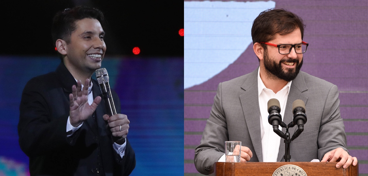 Gabriel Boric respondió a broma de Fabrizio Copano con divertida imagen: 