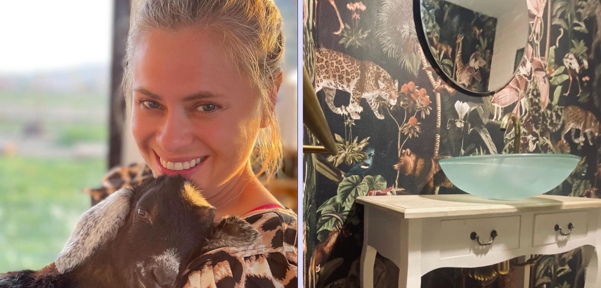 Eliana Albasetti dio detalles de la sorprendente remodelación de su baño de invitados