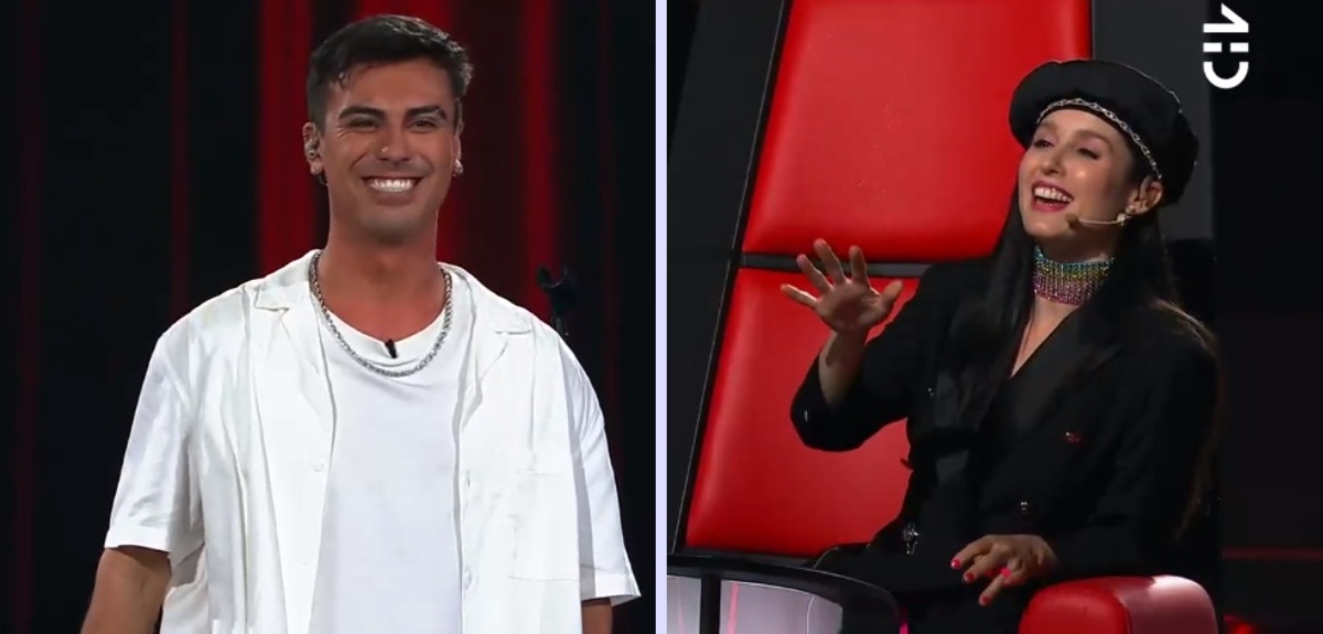 Fran Valenzuela vivió un coqueto momento con participante en 'The Voice': 