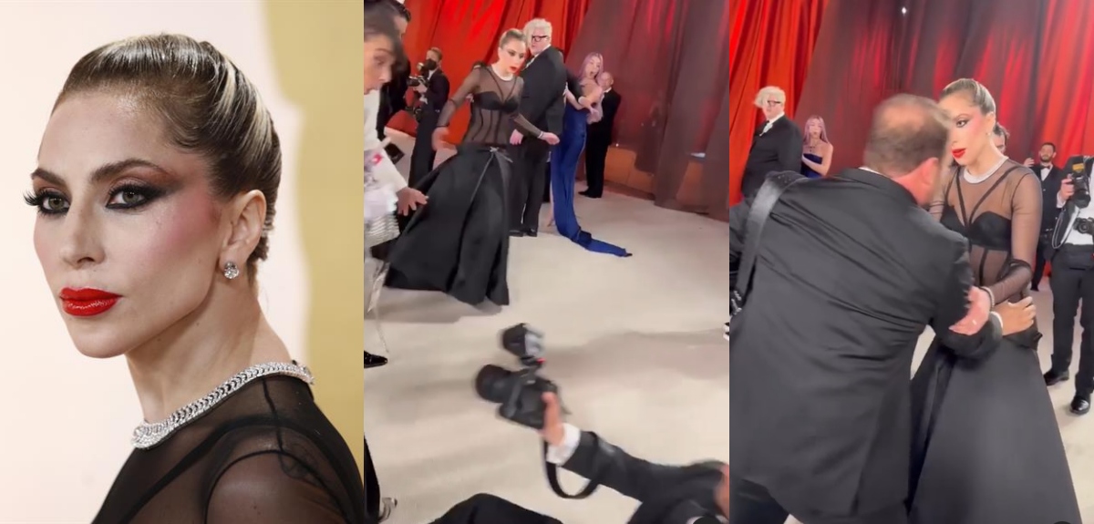 Viralizan noble gesto de Lady Gaga con fotógrafo en los Oscar 2023: lo criticaron por su reacción