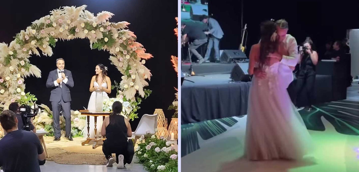 Fernando González y Luciana Aymar celebraron su matrimonio en grande: invitados publicaron registros