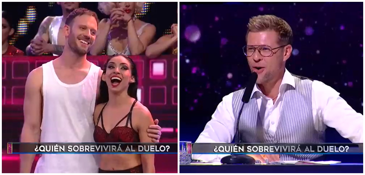 Particular comentario de Neilas Katinas a compañera de Hernán Contreras sacó risas en Aquí se baila