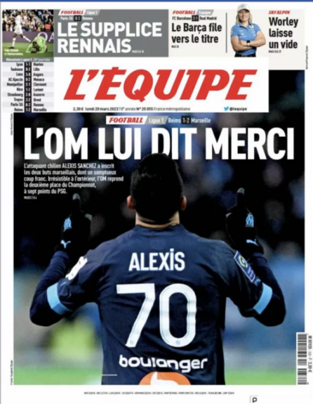 Marcó golazo de tiro libre: revisa las dos anotaciones de Alexis Sánchez en triunfo del Marsella