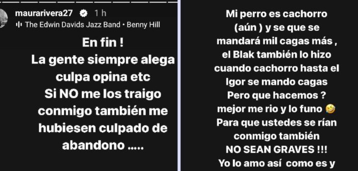 respuesta cachorro Maura