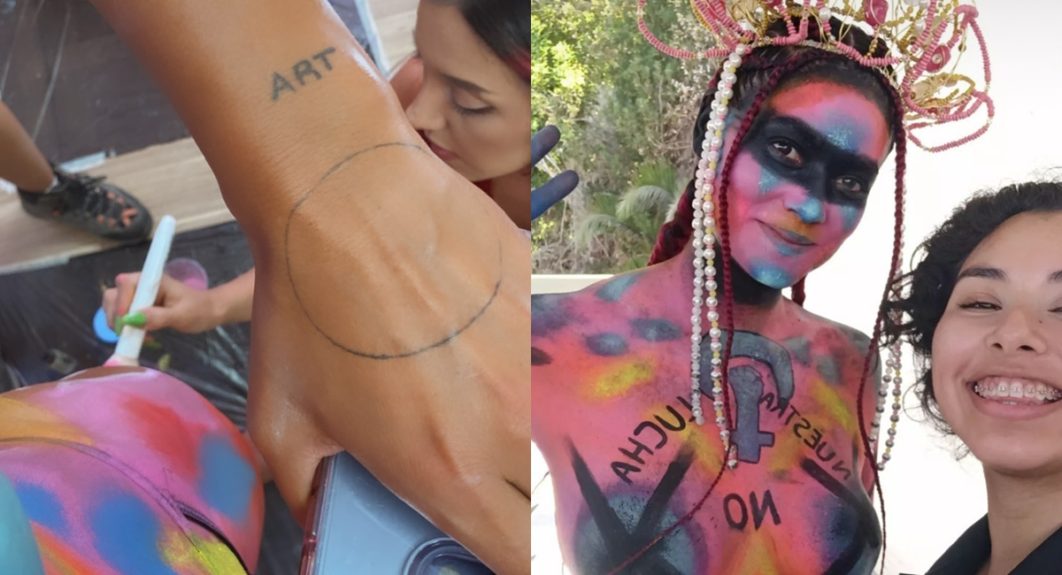 De Millaray Viera a Camila Recabarren: famosas asistieron a la marcha del 8M