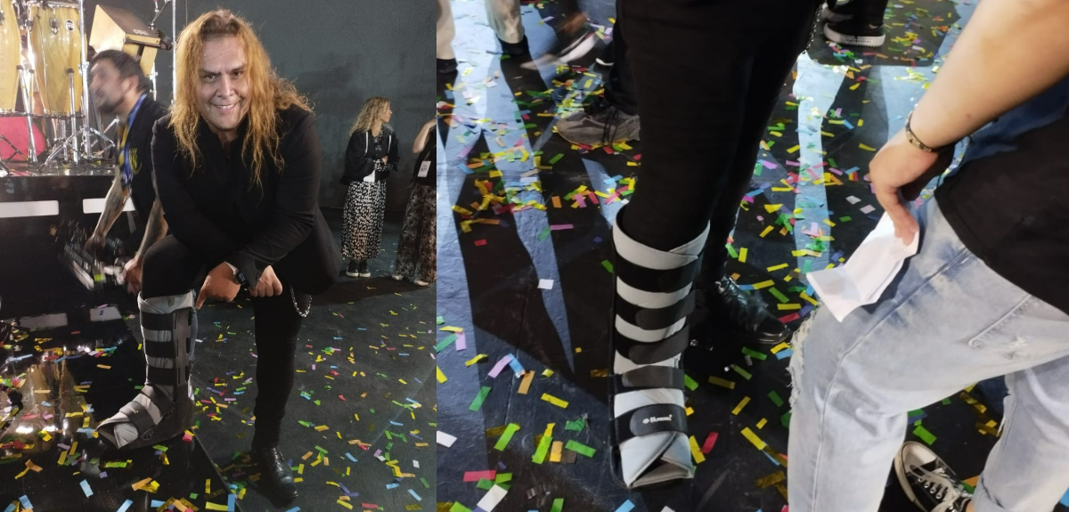 Carlos Figueroa dirigió la orquesta con bota ortopédica en final de 'Yo soy': explicó qué le pasó