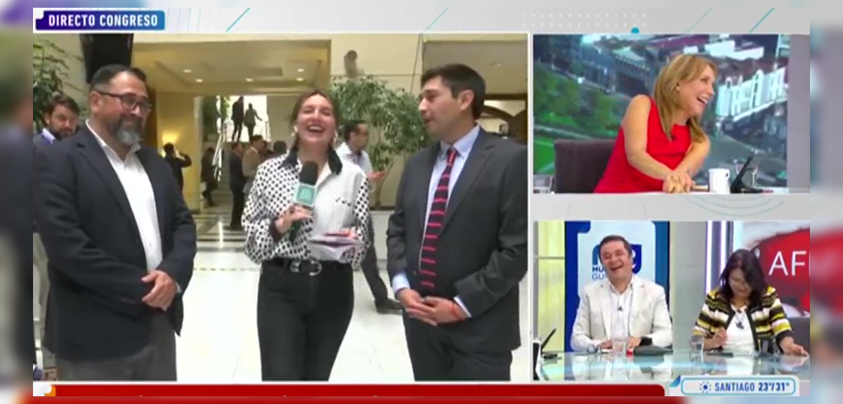 Periodista de Mega protagonizó bochornoso chascarro en pleno móvil del Mucho Gusto: “Me pongo roja”