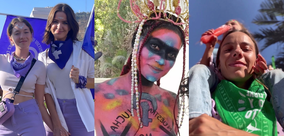 De Millaray Viera a Camila Recabarren: famosas asistieron a la marcha del 8M