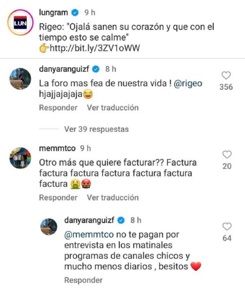 Daniela Aránguiz salió en defensa de Rigeo: fue acusado de querer "facturar" con polémica