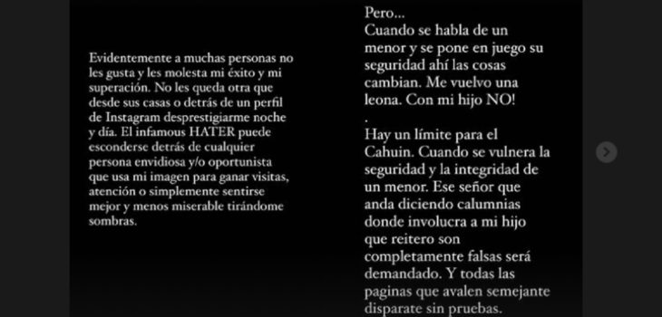 Descargos de Lisandra Silva