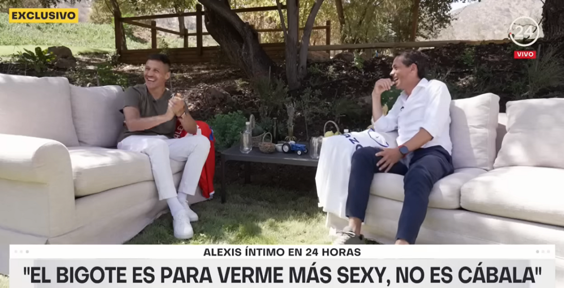 Alexis Sánchez bromeó con el motivo por el cual se dejó bigote: "Me voy a ver más..."