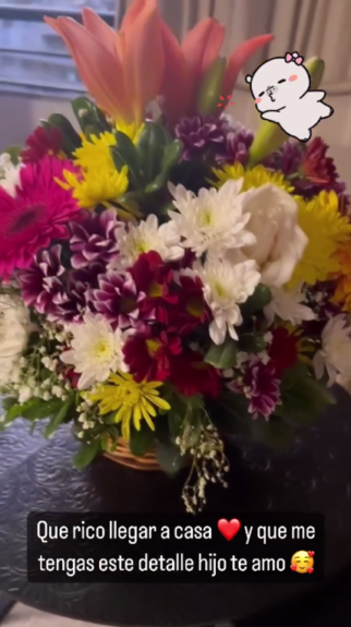 Raquel Argandoña chocheó con gesto de su hijo Nano Calderón: publicó registro del tierno obsequio