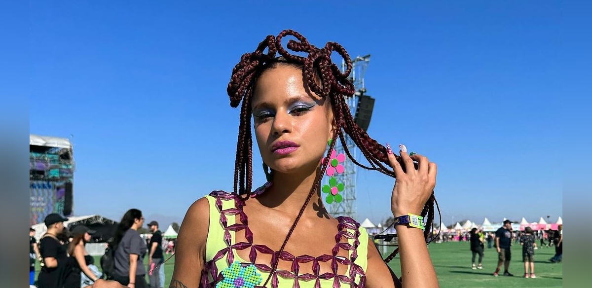 El llamativo (y elaborado) look de influencer para Lollapalooza: trabajó dos meses en él
