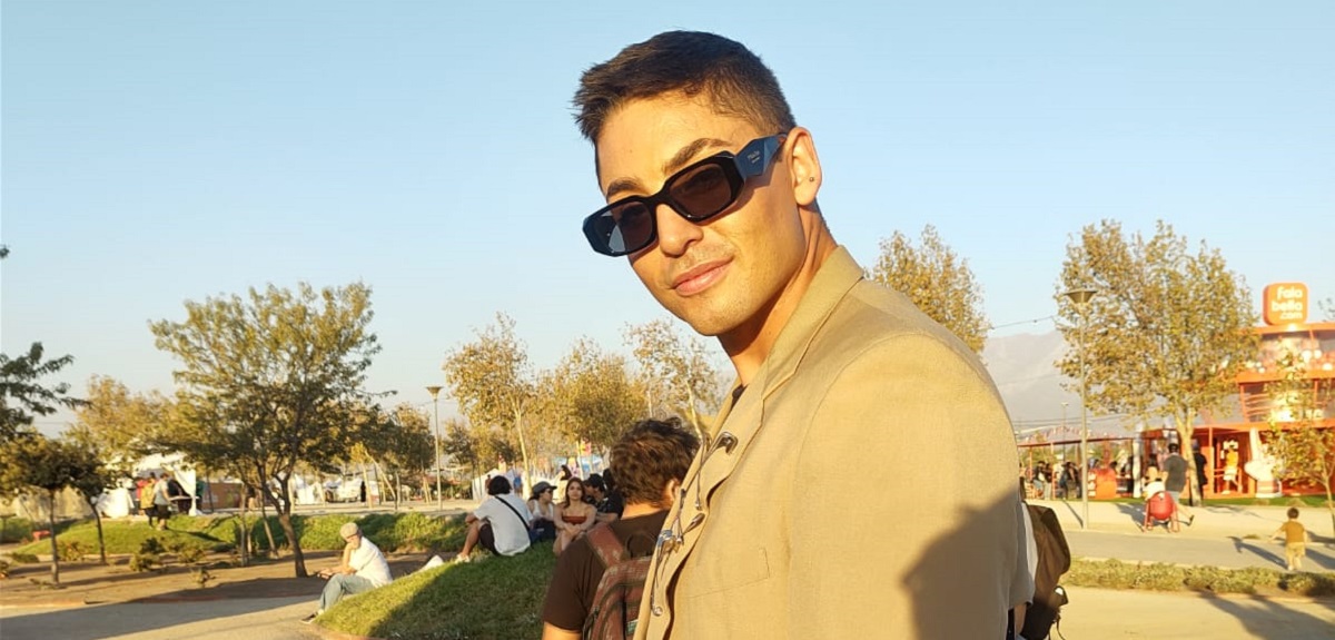 Juanfra Matamala tuvo que improvisar atuendo para Lollapalooza: 