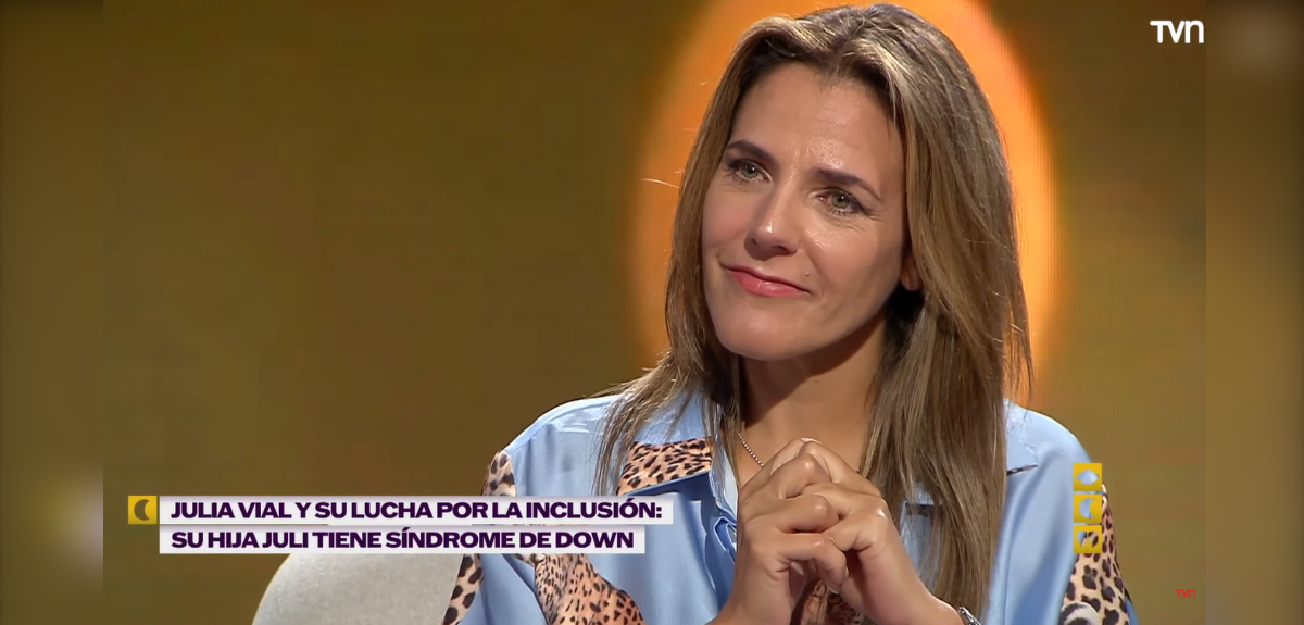 Julia Vial se emocionó al recordar cuando se enteró de que su hija tenía síndrome de Down