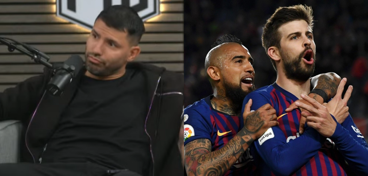 'Kun' Agüero sorprendió a Gerard Piqué con inesperado chilenismo: 