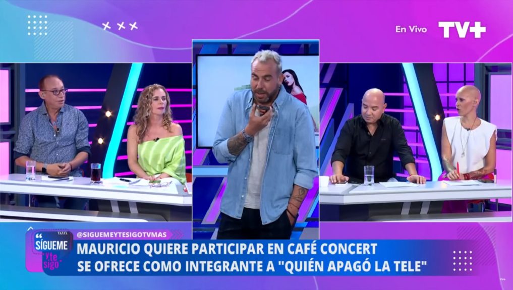 Mauricio Israel actuación café concert Paty Maldonado