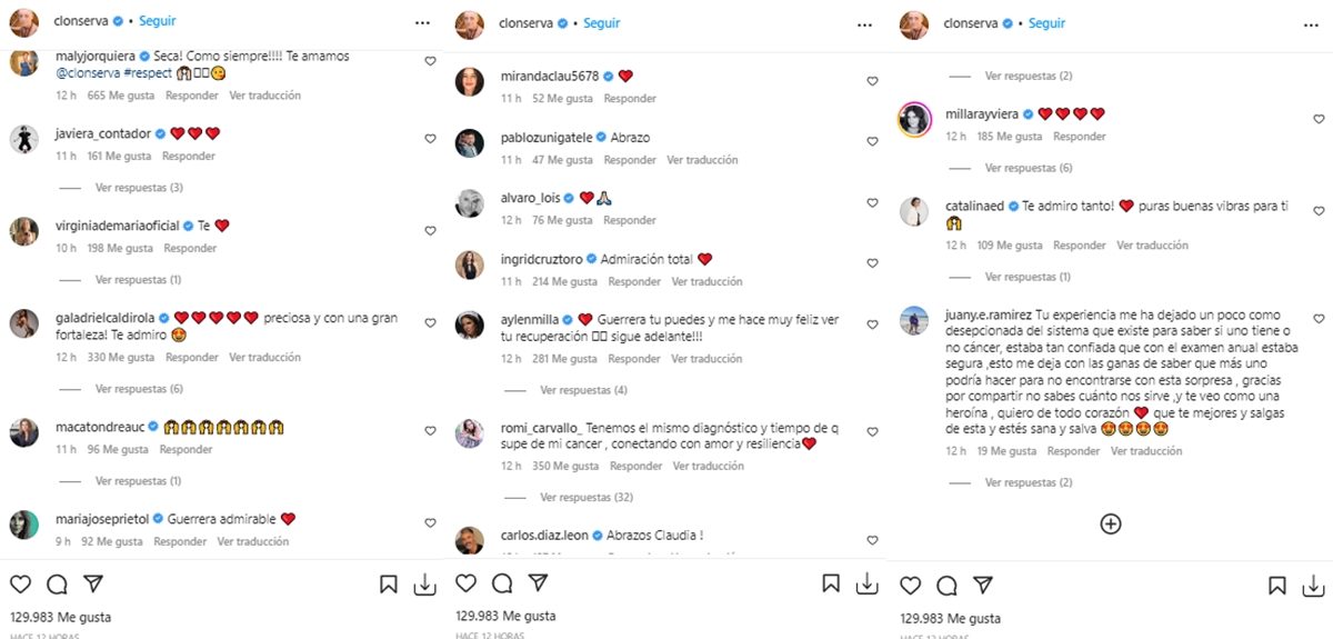 De Ingrid Cruz a Millaray Viera: Claudia Conserva recibió mensajes de apoyo tras anuncio de "Brava"