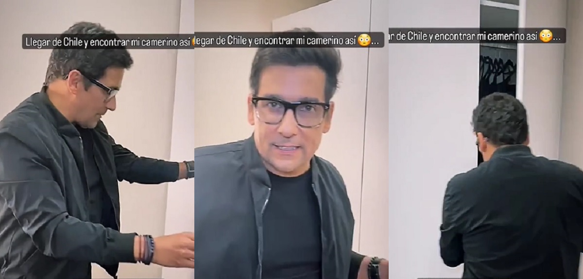 Rafael Araneda presentó su amplio y ordenado camarín en EEUU: cuenta con gran clóset