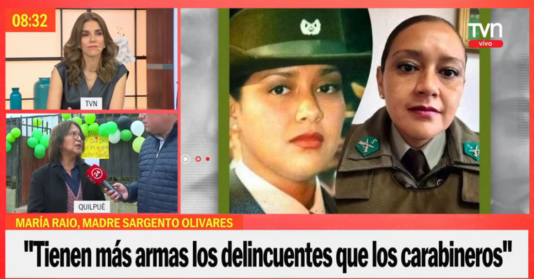Madre de carabinera contó cómo reaccionaron sus nietos por la noticia: "No tienen ganas de comer"