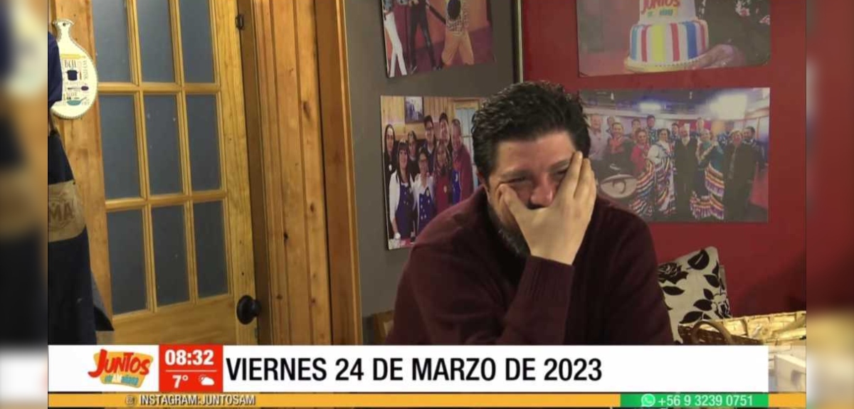 Conductor de matinal de Magallanes sufrió chascarro en vivo: 