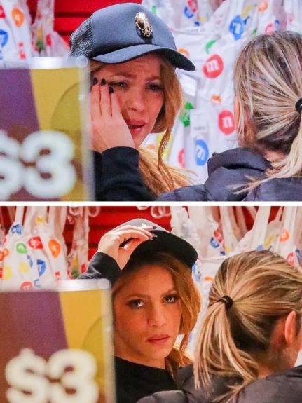 shakira captada llorando