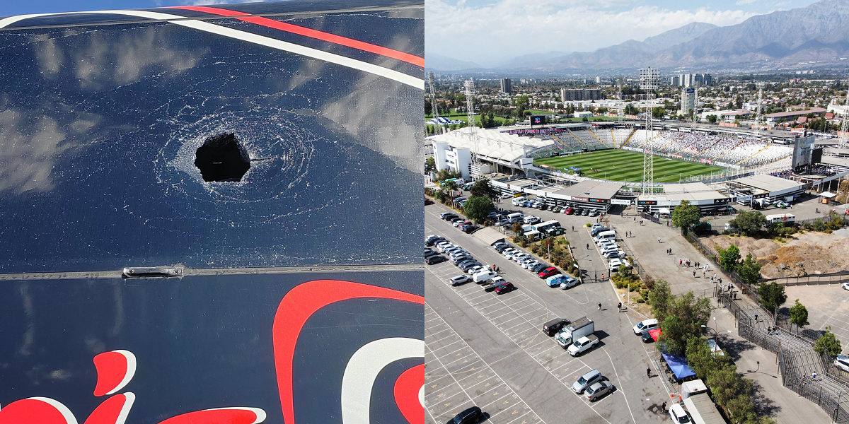 Revelan imágenes de polémico recibimiento de U de Chile en el Monumental: bus quedó con varios daños