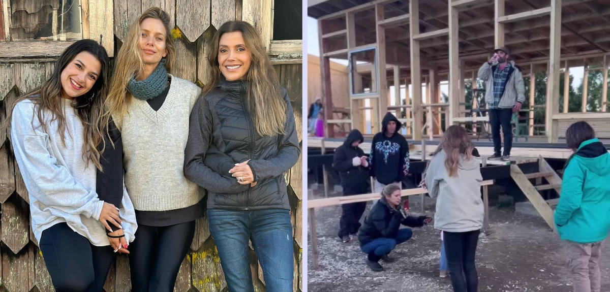 Carolina Arregui está construyendo su casa soñada en Chiloé: compartió registros de la obra