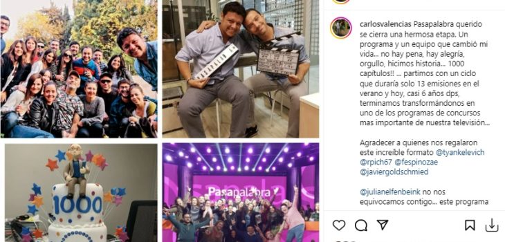 Mensaje de productor ejecutivo de Pasapalabra