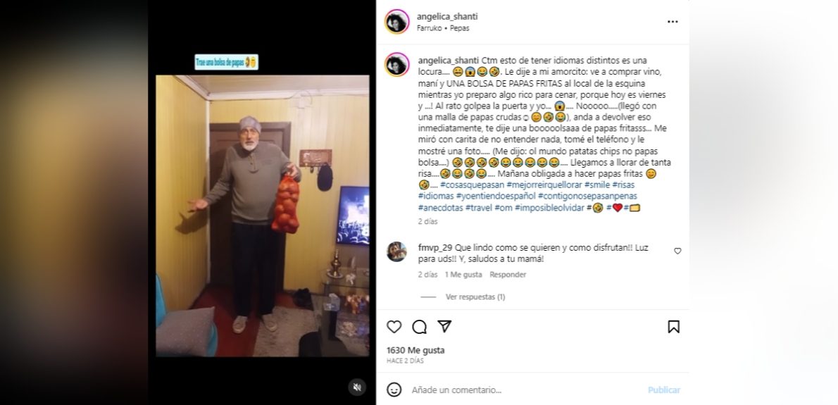 Angélica Sepúlveda y su novio turco Gursel saglam