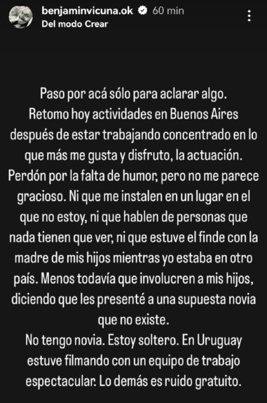 Benjamín Vicuña romance 