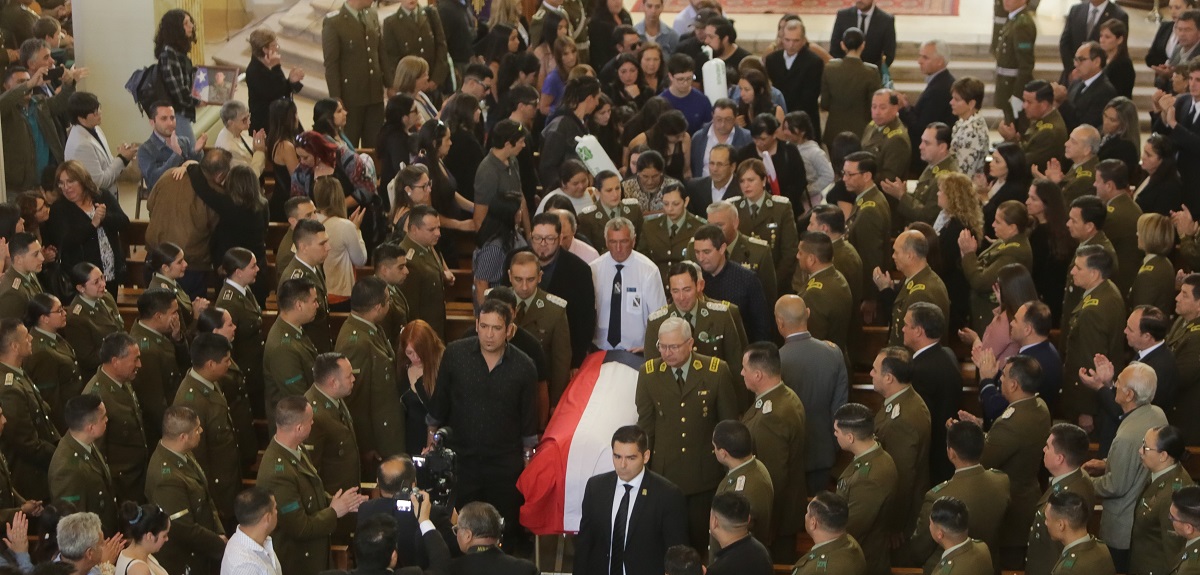 Las sensibles imágenes que dejó el funeral del carabinero Daniel Palma en Rancagua