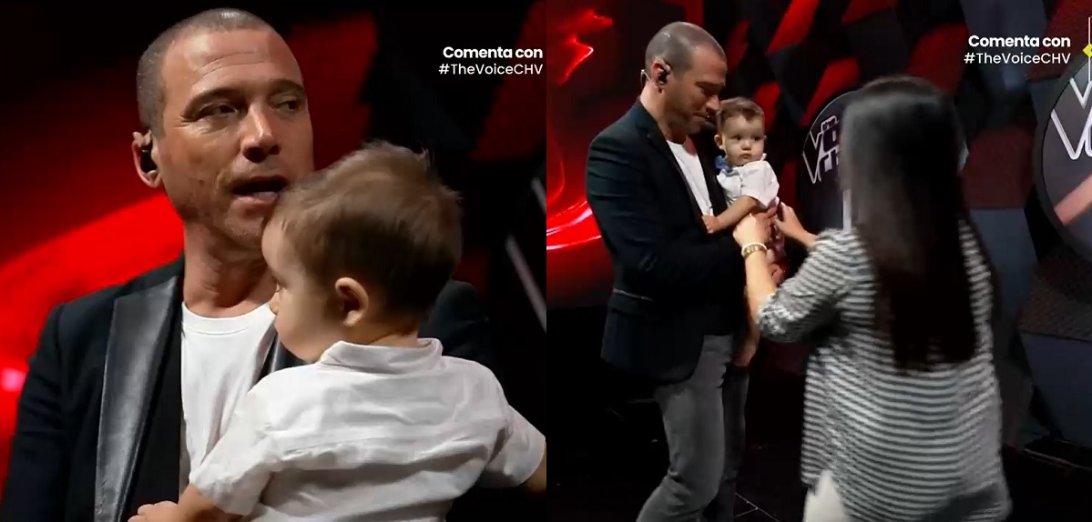 Julián Elfenbein protagonizó divertido chascarro con bebé en The Voice: 