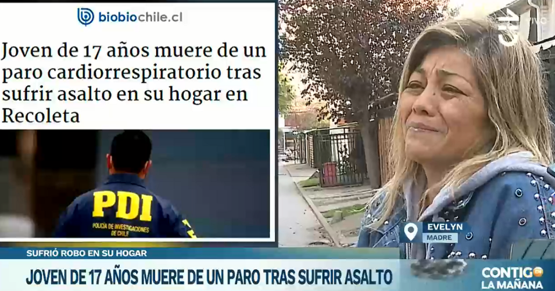 Crudo relato de mamá de joven que murió tras sufrir infarto durante asalto: "No tuvieron compasión"