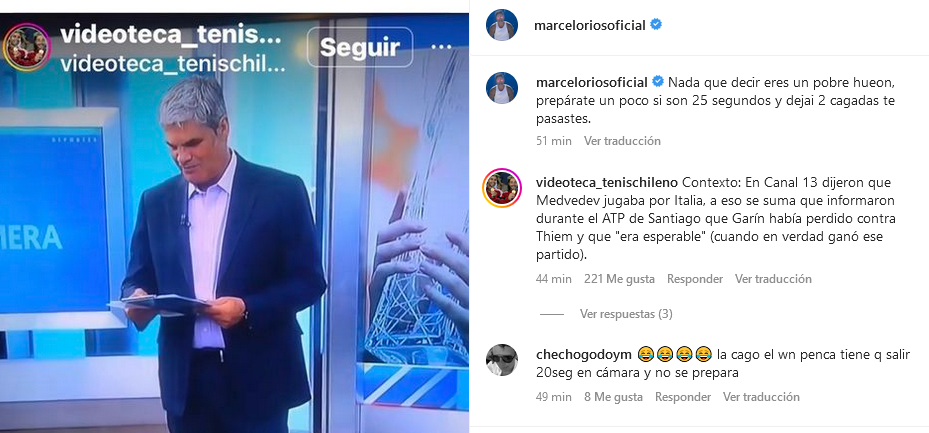 Marcelo Ríos reventó (otra vez) a Juan Cristóbal Guarello tras nuevo fail.