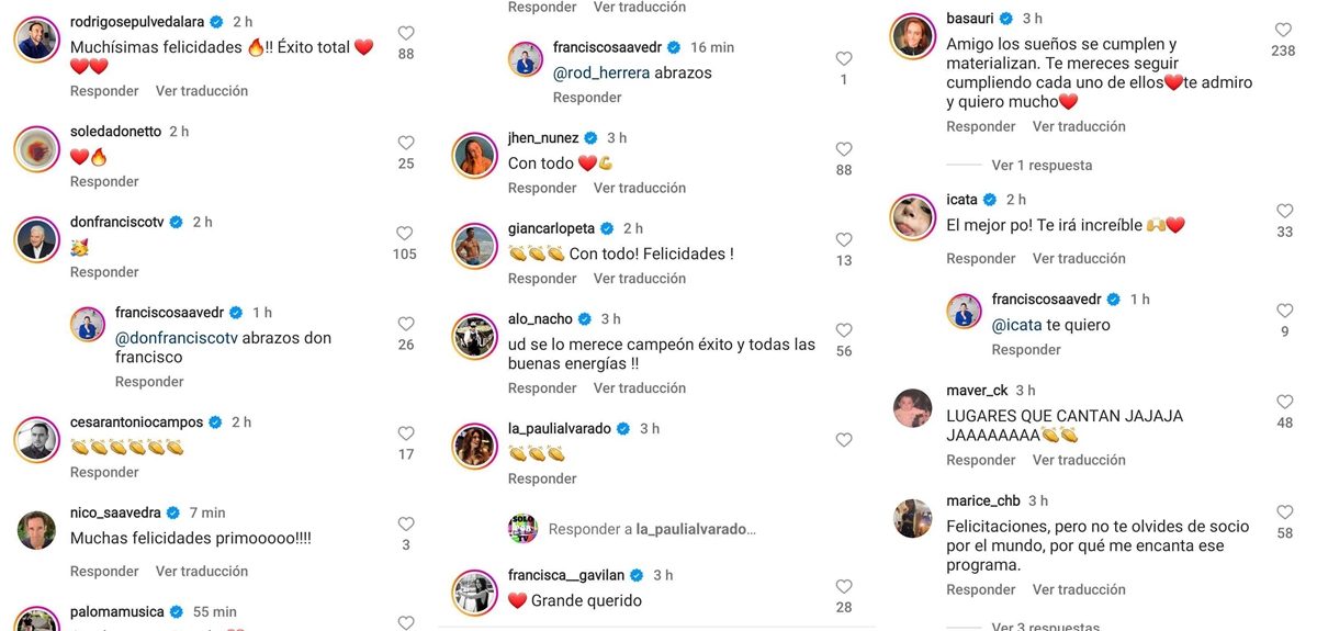 De Don Francisco a Begoña Basauri: los mensajes de famosos a Pancho Saavedra por animación de Viña