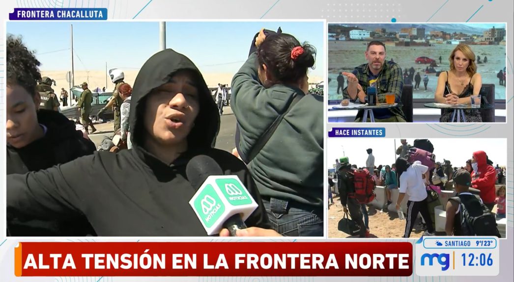 Migrantes en la frontera norte
