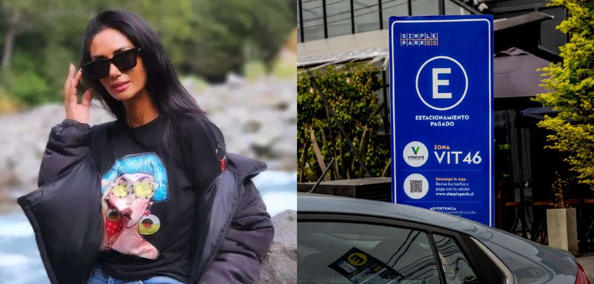 Pamela Díaz fue multada en nuevos estacionamientos de Vitacura: $93.000 por menos de 5 minutos