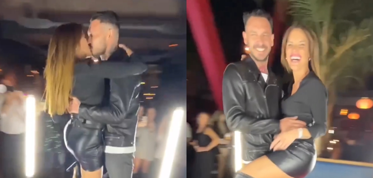 Gala Caldirola acompañó a Pinilla en lanzamiento de su marca: publicaron románticos registros