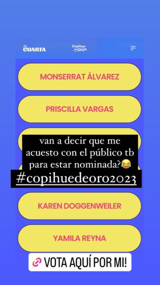 Yamila Reyna reaccionó a su nominación al Copihue de Oro.
