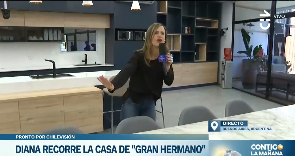 Diana Bolocco recorrió la casa de Gran Hermano en Buenos Aires: tiene solo un baño