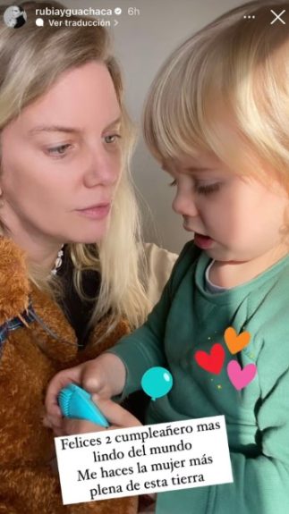 Javiera Acevedo hijo