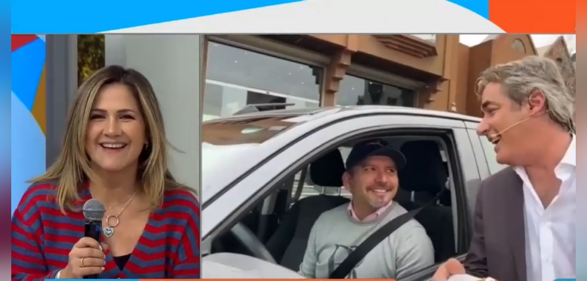 Pareja de Michelle Adam la sorprendió con particular aparición en Tu Día: 